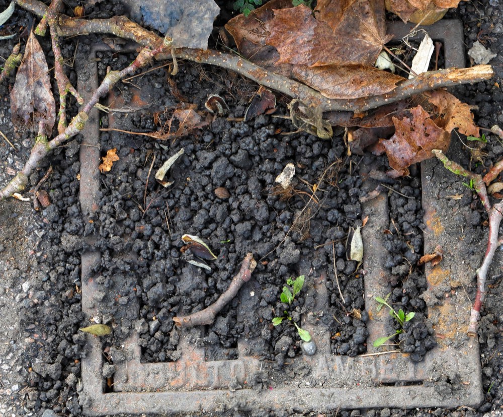 Blocked external drain cover